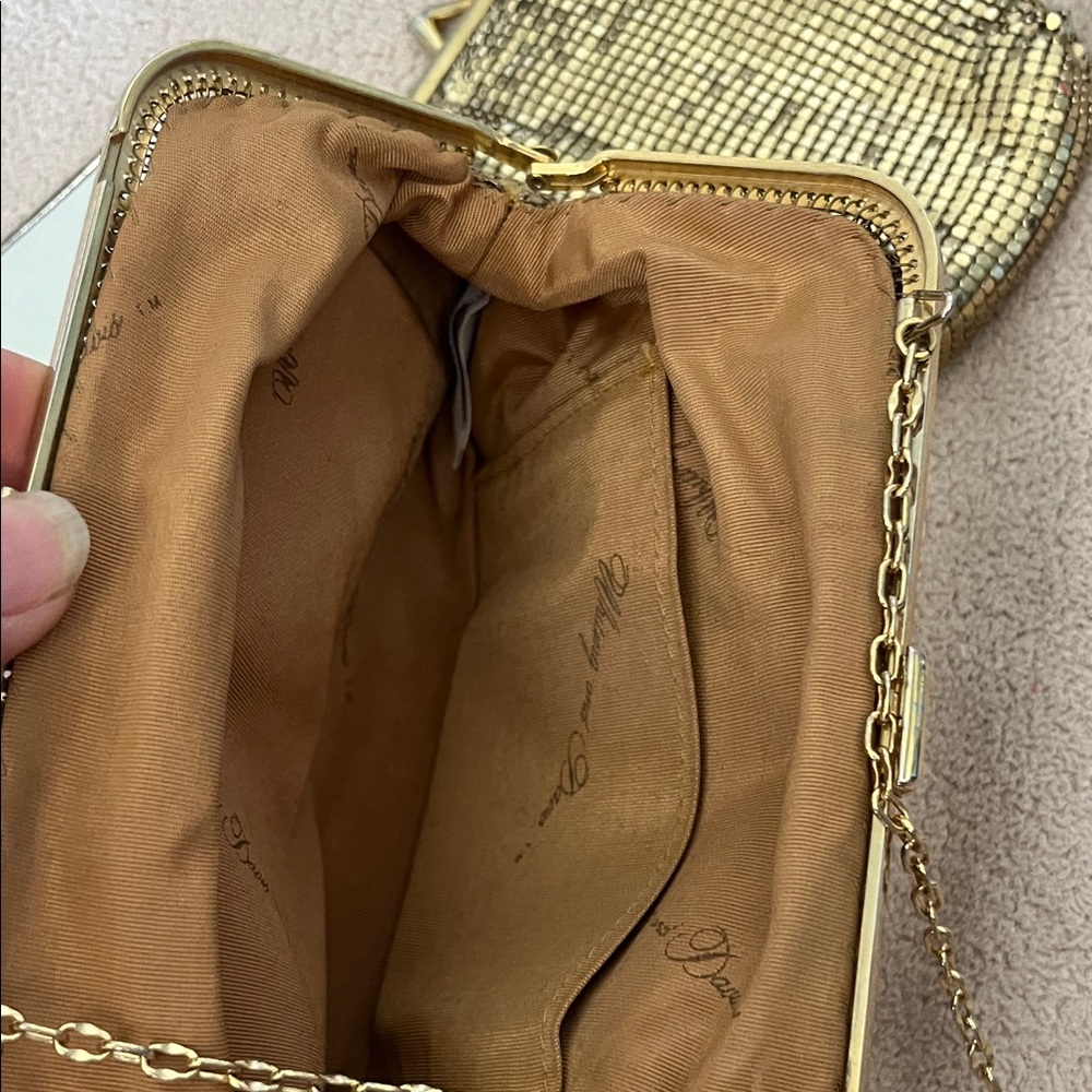 Whiting & Davis Gold Mesh Clutch Set - Picture 3 of 7